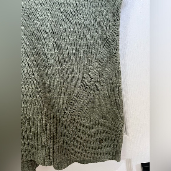 Olsen vest/pullover-side slits, ribbed v-neck, arms, and bottom, oversized - Picture 9 of 12